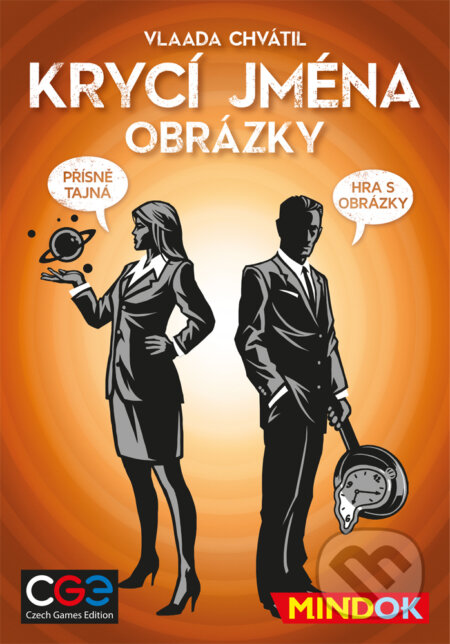 Společenská hra: Krycí jména: Obrázky (Vlaada Chvátil). Mindok, 2016 Společenská hra: Krycí jména: Obrázky (Vlaada Chvátil). Mindok, 2016