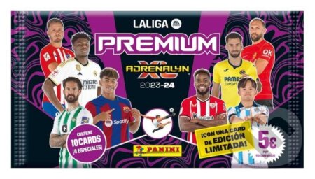 Spoločenská hra: Panini LALIGA 2023/2024 - Premium Packet Adrenalyn karty (Panini Books). Panini Books, 2024 Spoločenská hra: Panini LALIGA 2023/2024 - Premium Packet Adrenalyn karty (Panini Books). Panini Books, 2024
