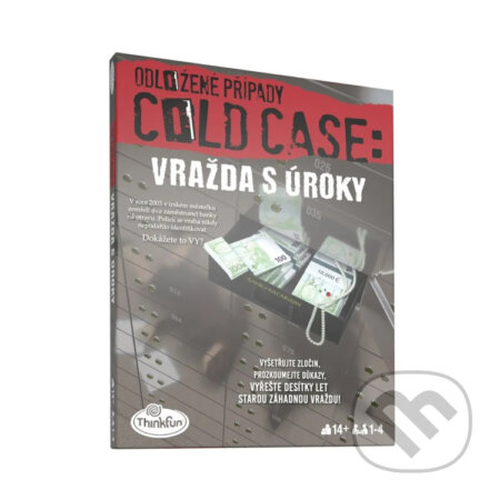 Společenská hra: ThinkFun Odložené případy: Vražda s úroky (Ravensburger). Ravensburger, 2024 Společenská hra: ThinkFun Odložené případy: Vražda s úroky (Ravensburger). Ravensburger, 2024