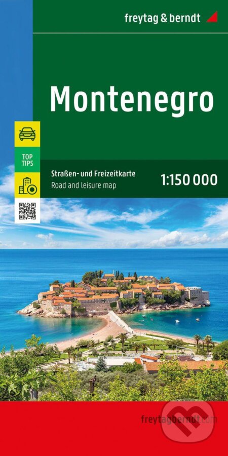 Čierna hora/Montenegro 1:150000 (freytag&berndt). freytag&berndt, 2023 Čierna hora/Montenegro 1:150000 (freytag&berndt). freytag&berndt, 2023
