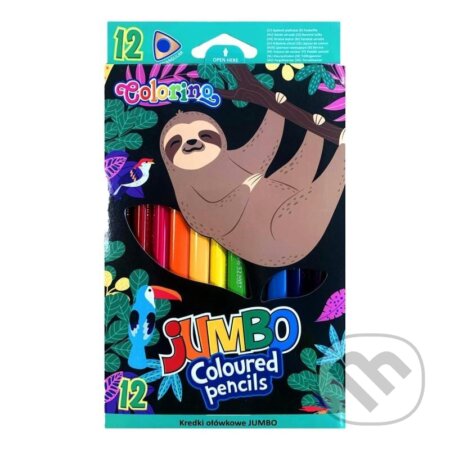 Colorino pastelky trojhranné JUMBO Wildkid 12 farieb (Colorino). Colorino Colorino pastelky trojhranné JUMBO Wildkid 12 farieb (Colorino). Colorino
