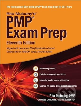Kniha: PMP Exam Prep (Margo Kirwin a Rita Mulcahy). Rmc Pubns Inc, 2023 Kniha: PMP Exam Prep (Margo Kirwin a Rita Mulcahy). Rmc Pubns Inc, 2023