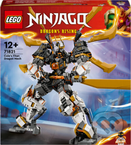 Společenská hra: LEGO® NINJAGO® 71821 Cole a jeho titanový dračí oblek (LEGO). LEGO, 2024 Společenská hra: LEGO® NINJAGO® 71821 Cole a jeho titanový dračí oblek (LEGO). LEGO, 2024