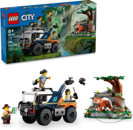 Spoločenská hra: LEGO® City 60426 Terénne vozidlo na prieskum džungle (LEGO). LEGO, 2024 Spoločenská hra: LEGO® City 60426 Terénne vozidlo na prieskum džungle (LEGO). LEGO, 2024