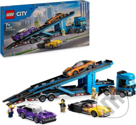 Spoločenská hra: LEGO® City 60408 Kamión na prepravu áut so športiakmi (LEGO). LEGO, 2024 Spoločenská hra: LEGO® City 60408 Kamión na prepravu áut so športiakmi (LEGO). LEGO, 2024
