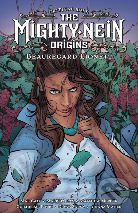 Kniha: Critical Role The Mighty Nein Origins (Guilherme Balbi, Mae Catt, Marisha Ray a Matthew Mercer). Dark Horse, 2024 Kniha: Critical Role The Mighty Nein Origins (Guilherme Balbi, Mae Catt, Marisha Ray a Matthew Mercer). Dark Horse, 2024
