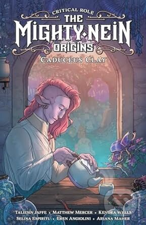 Kniha: Mighty Nein Origins Caduceus Clay (Matthew Mercer, Kendra Wells a Taliesin Jaffe). Dark Horse, 2024 Kniha: Mighty Nein Origins Caduceus Clay (Matthew Mercer, Kendra Wells a Taliesin Jaffe). Dark Horse, 2024
