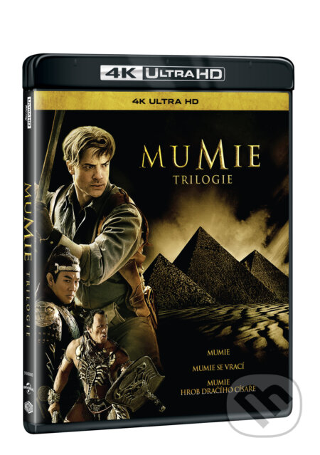 Film: Mumie kolekce 1.-3. Ultra HD Blu-ray (Stephen Sommers) (UltraHDBlu-ray). Magicbox, 2024 Film: Mumie kolekce 1.-3. Ultra HD Blu-ray (Stephen Sommers) (UltraHDBlu-ray). Magicbox, 2024