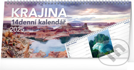 NOTIQUE Stolní kalendář Krajina 2025 – 14denní (Notique). Notique, 2024 NOTIQUE Stolní kalendář Krajina 2025 – 14denní (Notique). Notique, 2024