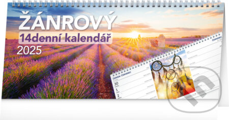NOTIQUE Stolní kalendář Žánrový 2025 – 14denní (Notique). Notique, 2024 NOTIQUE Stolní kalendář Žánrový 2025 – 14denní (Notique). Notique, 2024