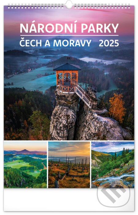 NOTIQUE Nástěnný kalendář Národní parky Čech a Moravy 2025 (Notique). Notique, 2024 NOTIQUE Nástěnný kalendář Národní parky Čech a Moravy 2025 (Notique). Notique, 2024