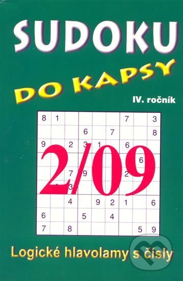 Kniha: Sudoku do kapsy 2/2009 (zelená) (Telpres). Telpres, 2009 Kniha: Sudoku do kapsy 2/2009 (zelená) (Telpres). Telpres, 2009