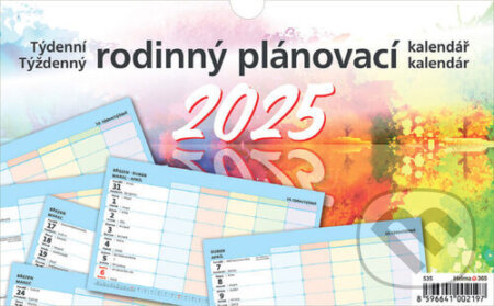 Týdenní rodinný plánovací kalendář 2025 - stolní kalendář (Helma). Helma, 2024 Týdenní rodinný plánovací kalendář 2025 - stolní kalendář (Helma). Helma, 2024