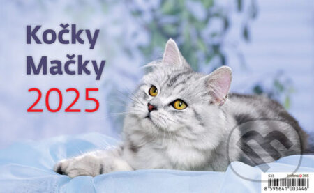 Kočky 2025 - stolní kalendář (Helma). Helma, 2024 Kočky 2025 - stolní kalendář (Helma). Helma, 2024