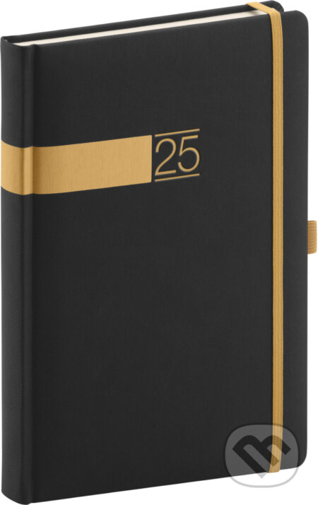 NOTIQUE Denný diár Twill 2025 - čierno-zlatý (Notique). Notique, 2024 NOTIQUE Denný diár Twill 2025 - čierno-zlatý (Notique). Notique, 2024