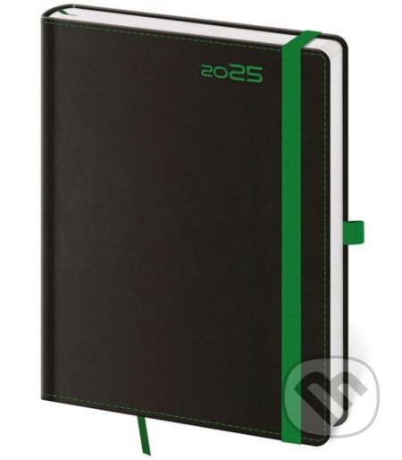 Diář 2025 Black Green týdenní B6 s poutkem na propisku (Helma365). Helma365, 2024 Diář 2025 Black Green týdenní B6 s poutkem na propisku (Helma365). Helma365, 2024