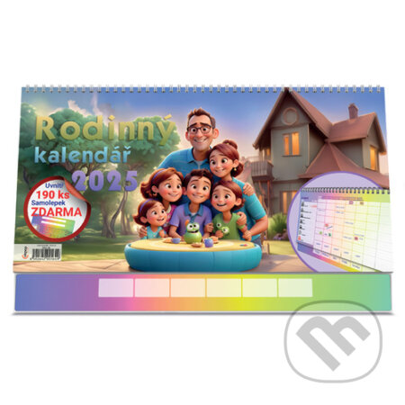 Rodinnný kalendář se samolepkami 2025 - stolní kalendář (VIKPAP). VIKPAP, 2024 Rodinnný kalendář se samolepkami 2025 - stolní kalendář (VIKPAP). VIKPAP, 2024