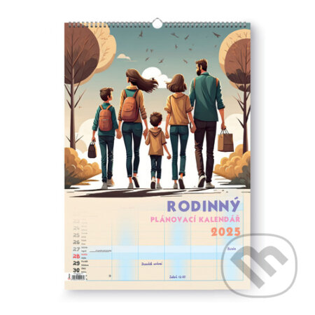 Rodinný kalendář 2025 - nástěnný kalendář (VIKPAP). VIKPAP, 2024 Rodinný kalendář 2025 - nástěnný kalendář (VIKPAP). VIKPAP, 2024