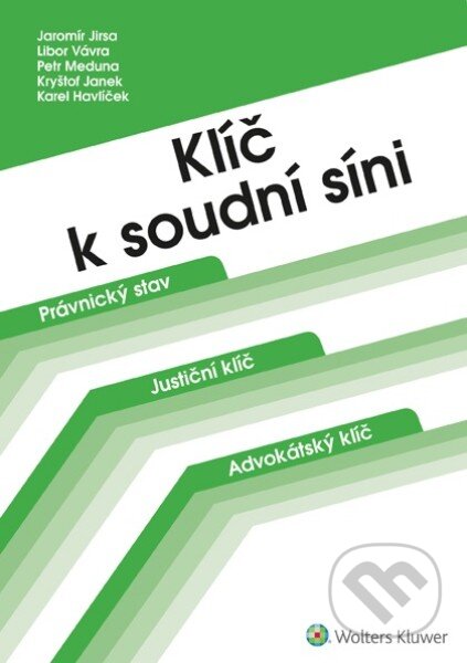 Kniha: Klíč k soudní síni (Jaromír Jirsa, Karel Havlíček, Kryštof Janek, Petr Meduna a Libor Vávra). Wolters Kluwer ČR, 2024 Kniha: Klíč k soudní síni (Jaromír Jirsa, Karel Havlíček, Kryštof Janek, Petr Meduna a Libor Vávra). Wolters Kluwer ČR, 2024