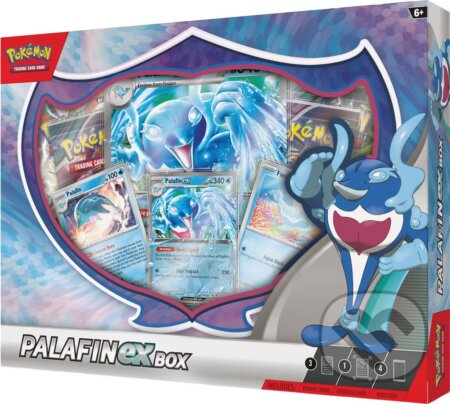 Společenská hra: Pokémon TCG: Palafin ex Box (Pokemon). Pokemon, 2024 Společenská hra: Pokémon TCG: Palafin ex Box (Pokemon). Pokemon, 2024
