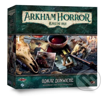 Společenská hra: Arkham Horror: Odkaz Dunwiche (rozšíření pro vyšetřovatele) (Matthew Newman). Fantasy Flight Games, 2024 Společenská hra: Arkham Horror: Odkaz Dunwiche (rozšíření pro vyšetřovatele) (Matthew Newman). Fantasy Flight Games, 2024