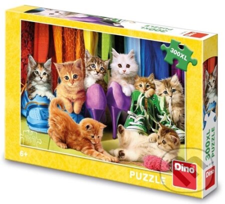 Puzzle: Puzzle 300XL Barevná koťátka (Dino). Dino, 2024 Puzzle: Puzzle 300XL Barevná koťátka (Dino). Dino, 2024