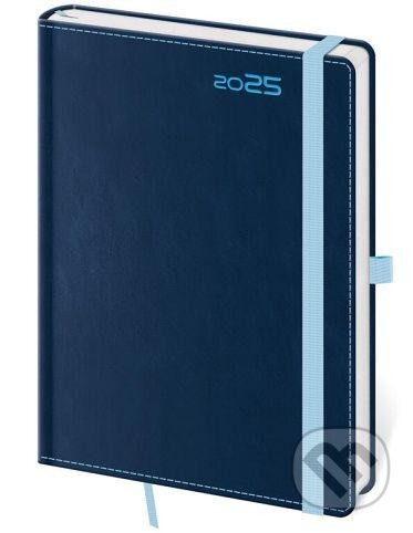 Týdenní diář 2025 A5 Double Blue s poutkem (Helma). Helma, 2024 Týdenní diář 2025 A5 Double Blue s poutkem (Helma). Helma, 2024