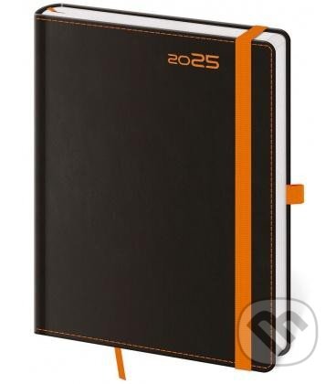 Týdenní diář 2025 B6 Black Orange s poutkem (Helma). Helma, 2024 Týdenní diář 2025 B6 Black Orange s poutkem (Helma). Helma, 2024