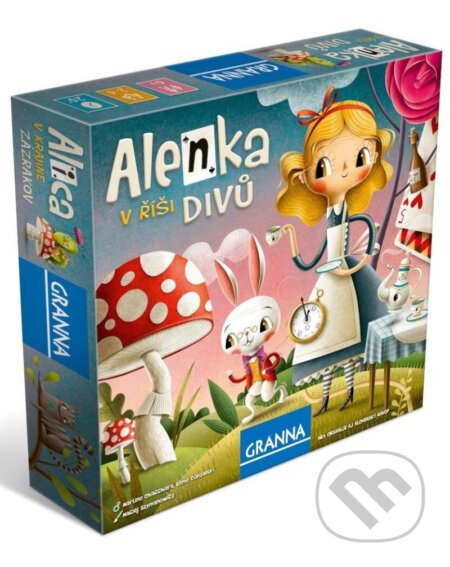Společenská hra: Alenka v říši divů (Martino Chiacchiera). Granna, 2024 Společenská hra: Alenka v říši divů (Martino Chiacchiera). Granna, 2024