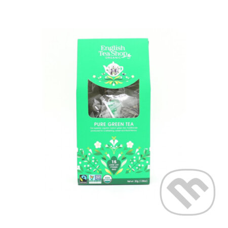 Kávy a čaje: ZELENÝ ČAJ ČISTÝ (Pure green tea) (English Tea Shop). English Tea Shop, 2024 Kávy a čaje: ZELENÝ ČAJ ČISTÝ (Pure green tea) (English Tea Shop). English Tea Shop, 2024