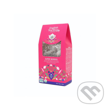 Kávy a čaje: ZMES LESNÉHO OVOCIA (Super berries) (English Tea Shop). English Tea Shop, 2024 Kávy a čaje: ZMES LESNÉHO OVOCIA (Super berries) (English Tea Shop). English Tea Shop, 2024