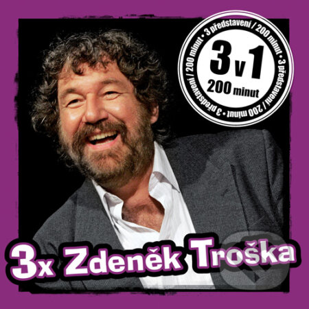 Audiokniha: 3x Zdeněk Troška (Zdeněk Troška). Popron music, 2016 Audiokniha: 3x Zdeněk Troška (Zdeněk Troška). Popron music, 2016