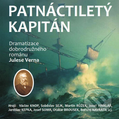 Audiokniha: Patnáctiletý kapitán (Jules Verne a Václav Knop). Kanopa, 2015 Audiokniha: Patnáctiletý kapitán (Jules Verne a Václav Knop). Kanopa, 2015