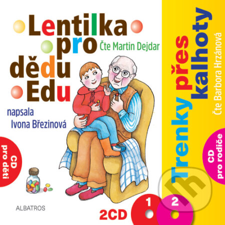 Audiokniha: Lentilka pro dědu Edu a trenky přes kalhoty (Ivona Březinová). SewandSo, 2015 Audiokniha: Lentilka pro dědu Edu a trenky přes kalhoty (Ivona Březinová). SewandSo, 2015