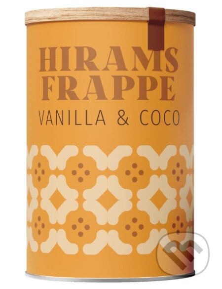 Kávy a čaje: Hirams frappe vanilka & kokos (Drinkera SK). Drinkera SK, 2024 Kávy a čaje: Hirams frappe vanilka & kokos (Drinkera SK). Drinkera SK, 2024