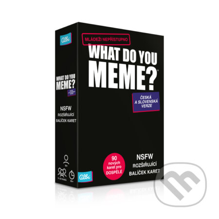 Spoločenská hra: What Do You Meme - Rozšíření Mládeži nepřístupno (Albi). Albi, 2024 Spoločenská hra: What Do You Meme - Rozšíření Mládeži nepřístupno (Albi). Albi, 2024