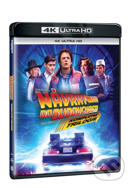 Film: Návrat do budoucnosti kolekce 1.-3. Ultra HD Blu-ray (remasterovaná verze) (Robert Zemeckis) (UltraHDBlu-ray). Magicbox, 2024 Film: Návrat do budoucnosti kolekce 1.-3. Ultra HD Blu-ray (remasterovaná verze) (Robert Zemeckis) (UltraHDBlu-ray). Magicbox, 2024