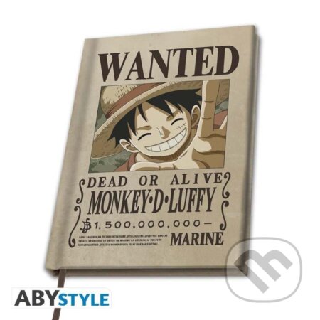 One Piece Zápisník Wanted Luffy A5 (ABYstyle). ABYstyle, 2024 One Piece Zápisník Wanted Luffy A5 (ABYstyle). ABYstyle, 2024