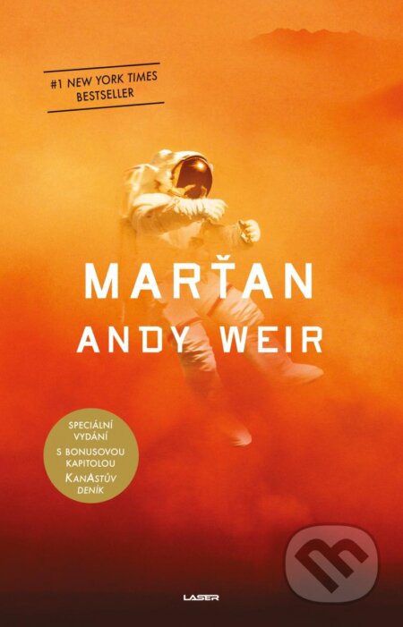 Kniha: Marťan (Andy Weir). Laser books, 2024 Kniha: Marťan (Andy Weir). Laser books, 2024