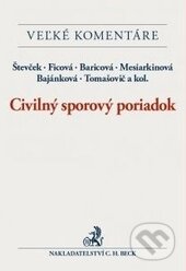 Kniha: Civilný sporový poriadok (Jana Bajánková, Jana Baricová, Marek Števček, Marek Tomašovič, Soňa Mesiarkinová, Svetlana Ficová a kolektív). C. H. Beck SK, 2016 Kniha: Civilný sporový poriadok (Jana Bajánková, Jana Baricová, Marek Števček, Marek Tomašovič, Soňa Mesiarkinová, Svetlana Ficová a kolektív). C. H. Beck SK, 2016