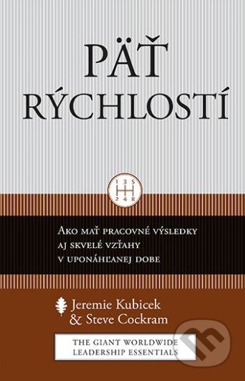 Kniha: Päť rýchlostí (Jeremie Kubicek a Steve Cockram). Porta Libri, 2016 Kniha: Päť rýchlostí (Jeremie Kubicek a Steve Cockram). Porta Libri, 2016