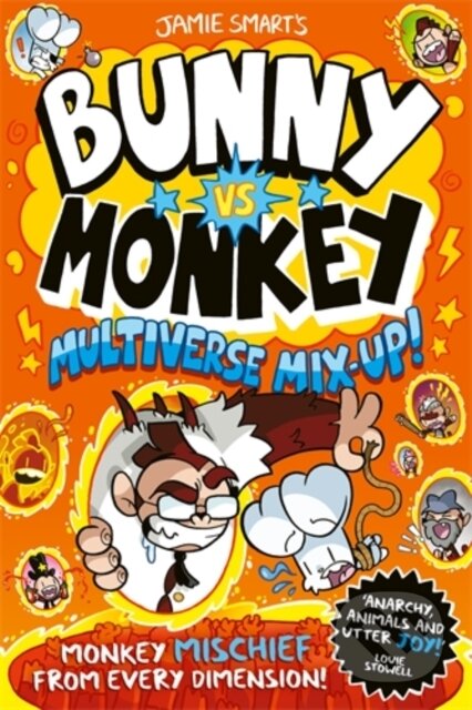 Kniha: Bunny vs Monkey: Multiverse Mix-up! (Jamie Smart). David Fickling Books, 2023 Kniha: Bunny vs Monkey: Multiverse Mix-up! (Jamie Smart). David Fickling Books, 2023