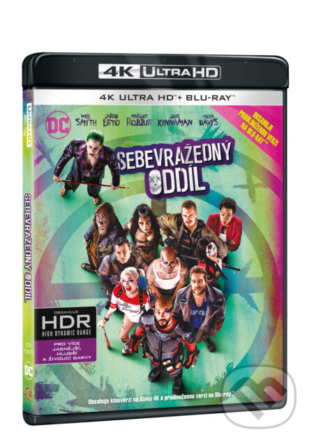 Film: Sebevražedný oddíl Ultra HD Blu-ray (David Ayer) (UltraHDBlu-ray). Magicbox, 2016 Film: Sebevražedný oddíl Ultra HD Blu-ray (David Ayer) (UltraHDBlu-ray). Magicbox, 2016