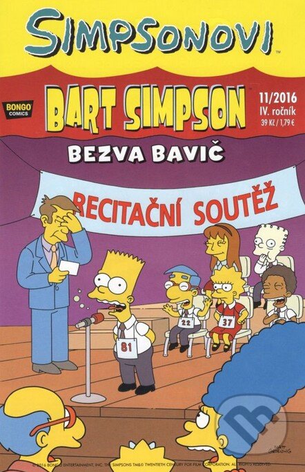 Kniha: Bart Simpson: Bezva bavič (Matt Groening). Crew, 2017 Kniha: Bart Simpson: Bezva bavič (Matt Groening). Crew, 2017
