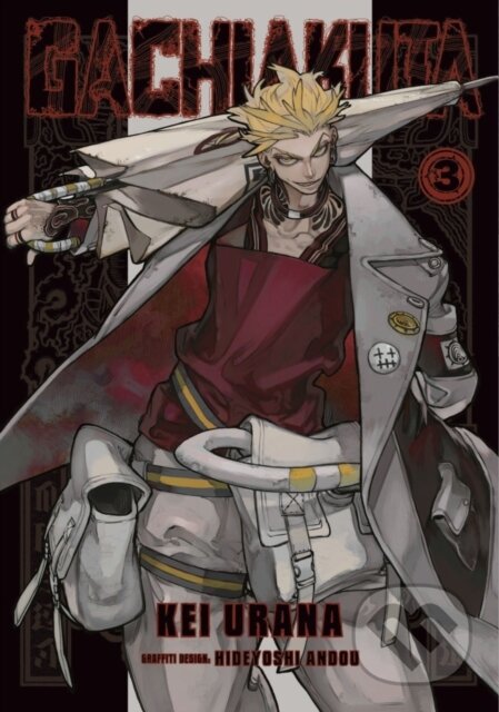 Kniha: Gachiakuta 3 (Hideyoshi Andou a Kei Urana). Kodansha Comics, 2024 Kniha: Gachiakuta 3 (Hideyoshi Andou a Kei Urana). Kodansha Comics, 2024
