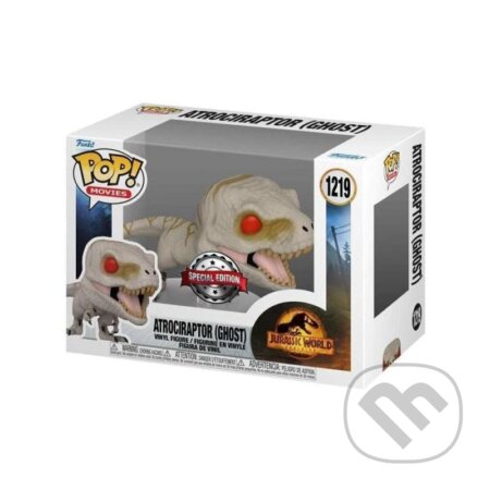 Funko POP Movies: Jurassic World: Dominion - Atrociraptor (Ghost) (Funko). Funko, 2024 Funko POP Movies: Jurassic World: Dominion - Atrociraptor (Ghost) (Funko). Funko, 2024