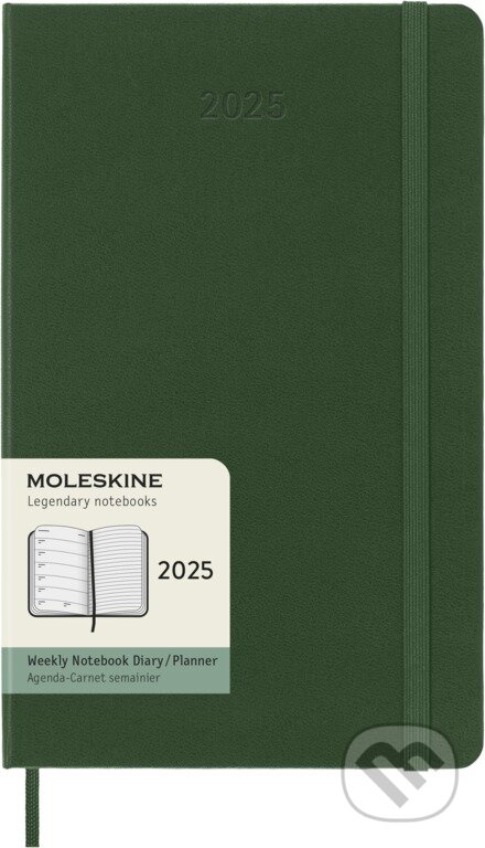 Moleskine – 12-mesačný plánovací zápisník (diár) 2025 - zelený (Moleskine). Moleskine, 2024 Moleskine – 12-mesačný plánovací zápisník (diár) 2025 - zelený (Moleskine). Moleskine, 2024