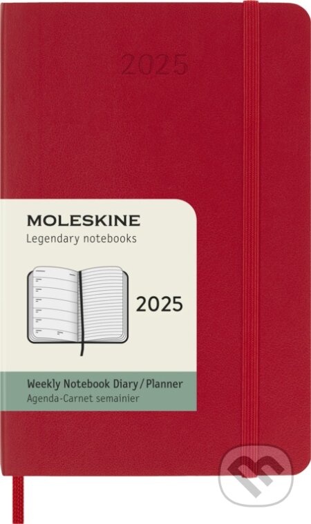 Moleskine – 12-mesačný plánovací zápisník (diár) 2025 - červený (Moleskine). Moleskine, 2024 Moleskine – 12-mesačný plánovací zápisník (diár) 2025 - červený (Moleskine). Moleskine, 2024