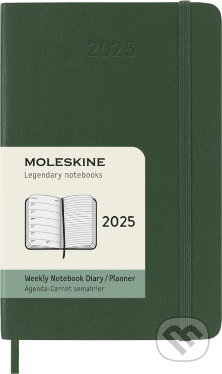 Moleskine – 12-mesačný plánovací zápisník (diár) 2025 - zelený (Moleskine). Moleskine, 2024 Moleskine – 12-mesačný plánovací zápisník (diár) 2025 - zelený (Moleskine). Moleskine, 2024