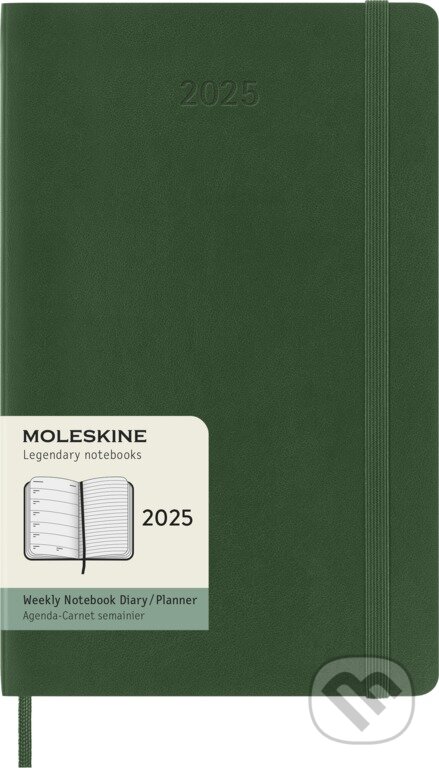 Moleskine – 12-mesačný plánovací zápisník (diár) 2025 - zelený (Moleskine). Moleskine, 2024 Moleskine – 12-mesačný plánovací zápisník (diár) 2025 - zelený (Moleskine). Moleskine, 2024